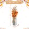 Set of 2 Fall Sunflower Leaf Potted Tree Thanksgiving Porch Decor